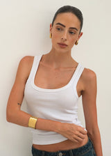Gold Wide Hammered Open Cuff Bracelet