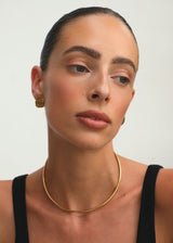 Gold Minimalist Open Collar Choker Necklace