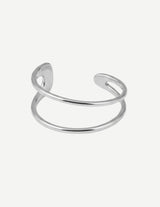 Gold Sculptural Open Cuff Bangle Bracelet