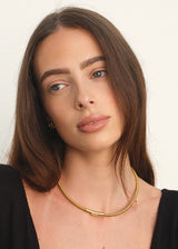 Gold Minimalist Thin Collar Necklace