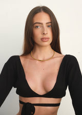 Gold Minimalist Thin Collar Necklace