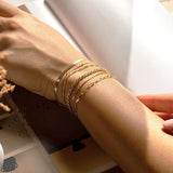 Gold-Tone Layered Bracelet Set