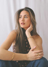 Gold Oval Statement Ring with Open Circle Design