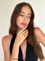 Gold Double Band Stacked Ring