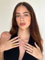 Gold Double Band Stacked Ring