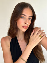 Gold Double Band Stacked Ring