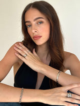 Gold Celestial Moon Link Chain Bracelet