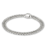Gold-Tone Crystal Cuban Link Bracelet