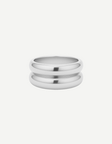 Gold Double Band Stacked Ring