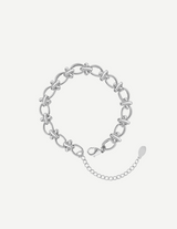 Gold Celestial Moon Link Chain Bracelet