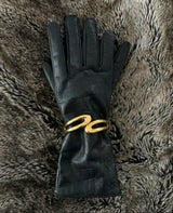 Gold Sculptural Wave Open Cuff Bangle Bracelet