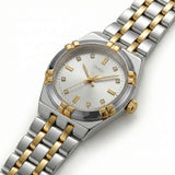 Two-Tone Silver and Gold Stainless Steel Analog Wristwatch