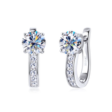 Gold-Tone Crystal Hoop Earrings
