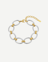 Gold Oval Link Chain Bracelet