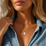 Gold-Tone North Star Pendant Necklace