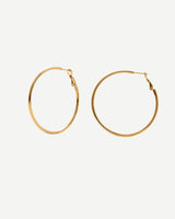 Gold Classic Thin Hoop Earrings