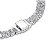 Gold-Tone Crystal Cuban Link Bracelet