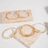 Gold-Tone Multi Bangle Bracelet Set