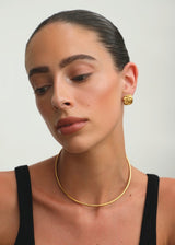 Gold Minimalist Open Collar Choker Necklace