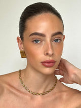 Gold Oval Link Chain Necklace