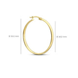 Gold-Tone Large Hoop Earrings