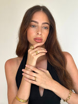 Gold Oval Link Chain Bracelet