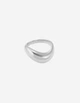 Gold Smooth Curved Domed Band Ring