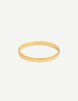 Gold Classic Rounded Bangle Bracelet – 6mm