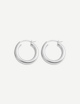 Gold Chunky Rounded Hoop Earrings