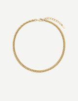 Gold Braided Rope Chain Necklace