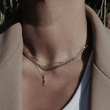 Silver-Tone Curb Chain Necklace