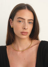 Gold Minimalist Thin Collar Necklace