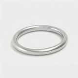Gold Smooth Round Bangle Bracelet with Polished Finish