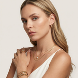 Gold Seashell Pendant Necklace with Delicate Chain