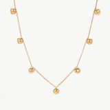 Gold Seashell Charm Necklace
